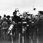 Neville Chamberlain At Heston Airport